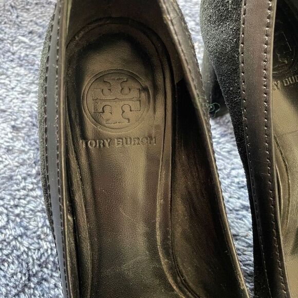 Tory Burch Salem Suede Pumps High Heel Shoes - Picture 3 of 7